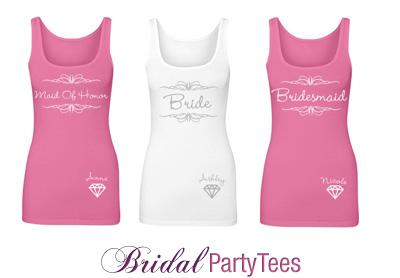 Bride Tank Top Scroll