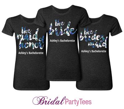 Blue Floral Bridesmaid