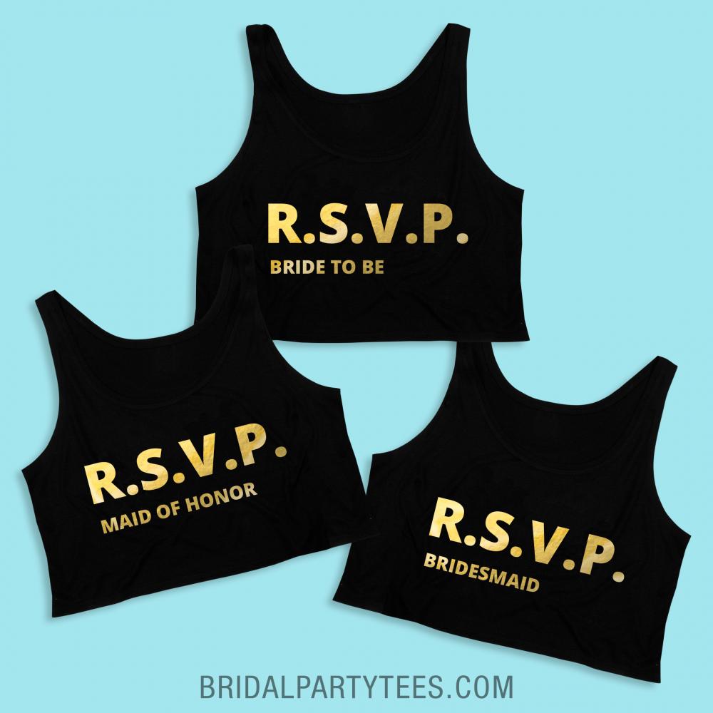 Gold RSVP Bridesmiad