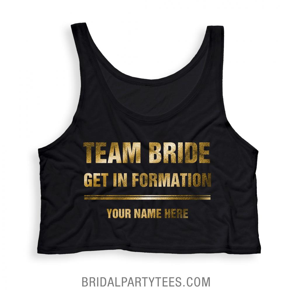Gold Team Bride Custom Formation