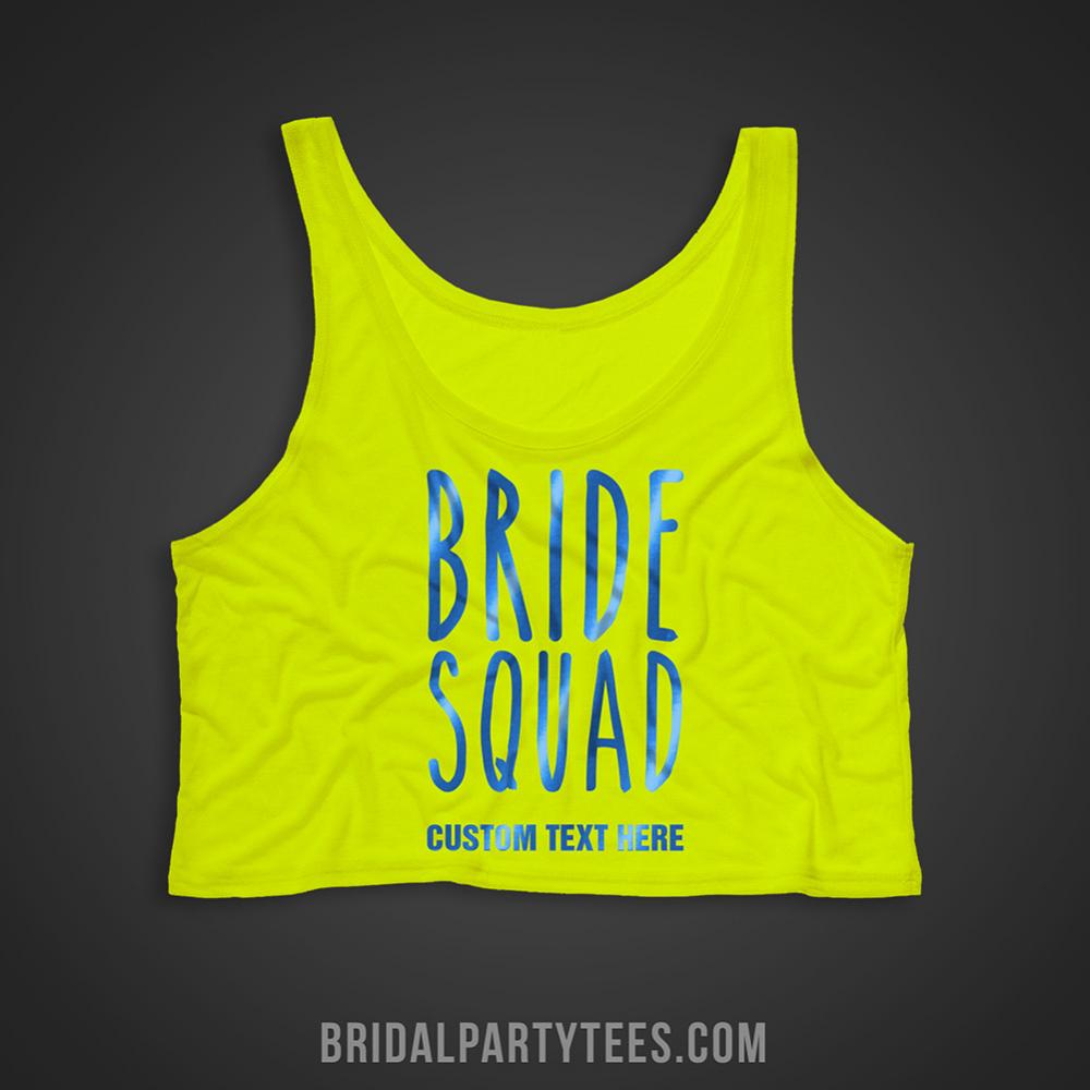 Blue Metallic Bride Squad