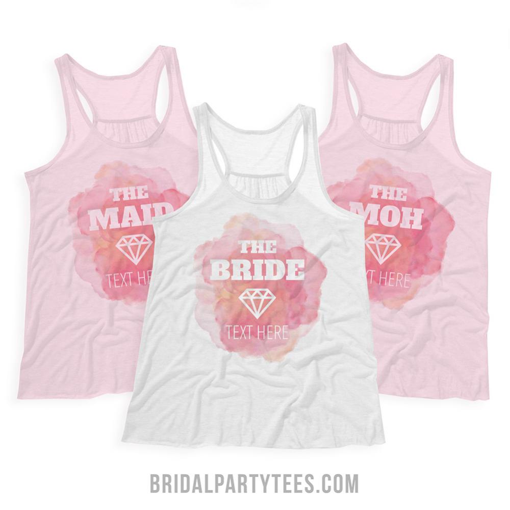 Trendy Watercolor Bridesmaid