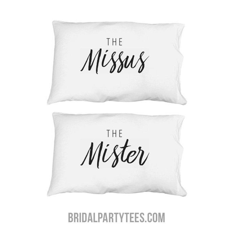 Matching Husband Wife Pillowcases