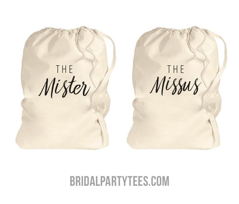 Mr. & Mrs. Matching Laundry Bags