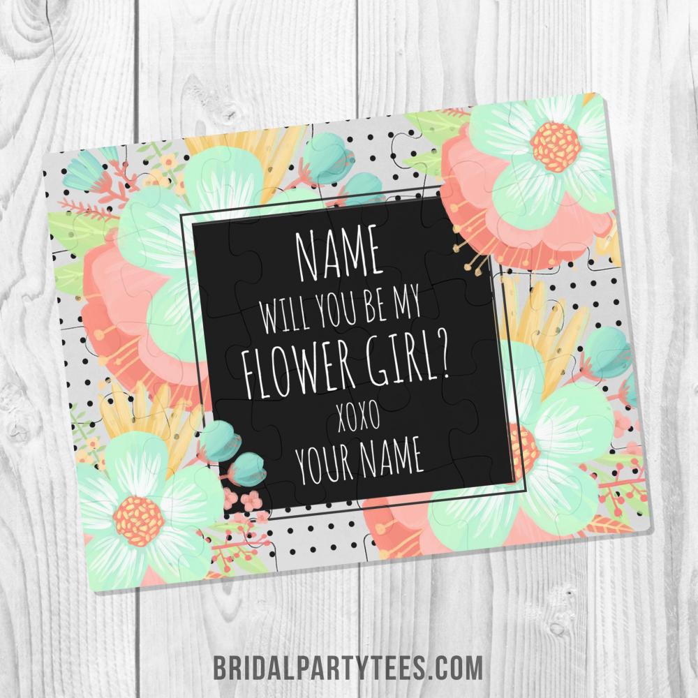 Cute Custom Flower Girl Gift