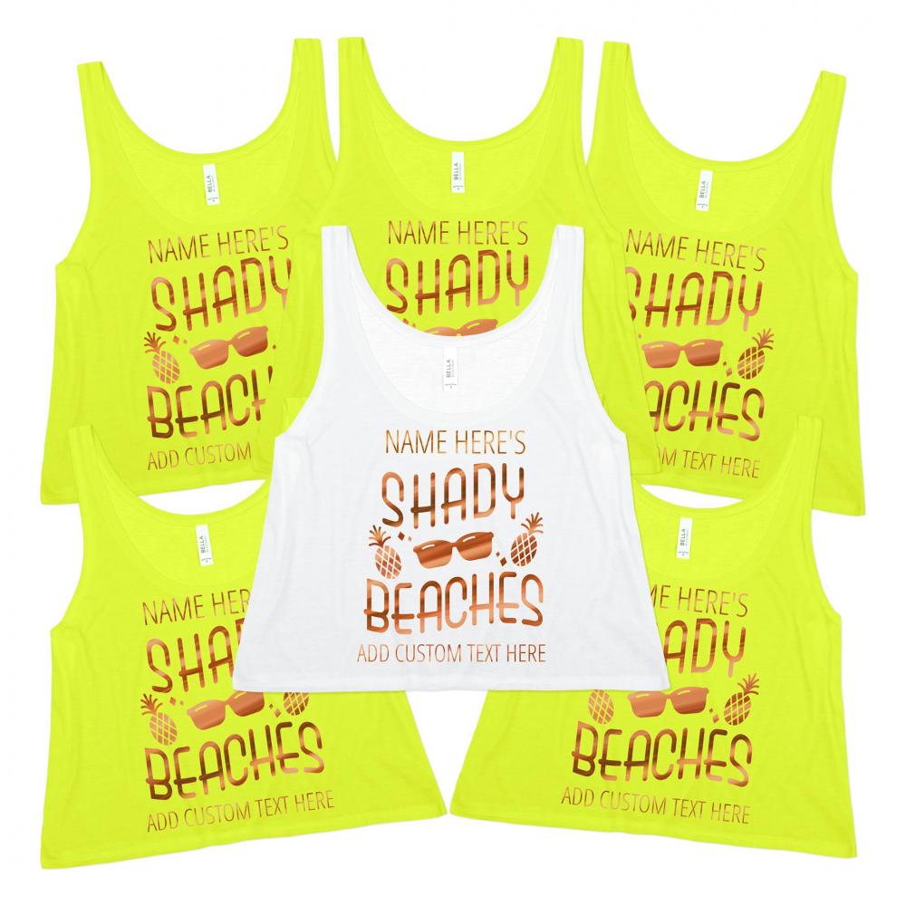 Custom Shady Beaches Bachelorette