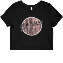 Ladies Slim Fit Crop Top Tee