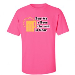 Unisex Ultra Cotton Safety Neon Crewneck Tee