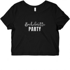 Ladies Slim Fit Crop Top Tee