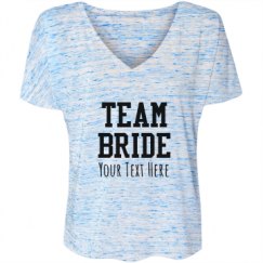 Ladies Flowy Slouchy V-Neck Tee