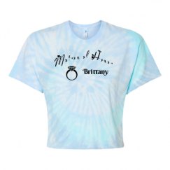 Women's Tie Dye Crop Top Tee