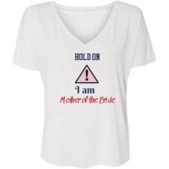 Ladies Flowy Slouchy V-Neck Tee