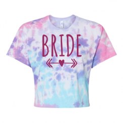 Women's Tie Dye Crop Top Tee