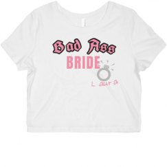 Ladies Slim Fit Crop Top Tee