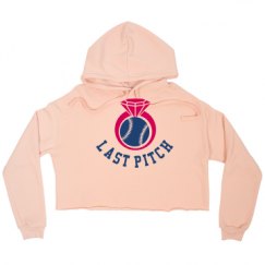 Ladies Relaxed Fit Cropped Fleece Hoodie