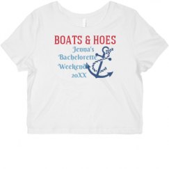 Ladies Slim Fit Crop Top Tee