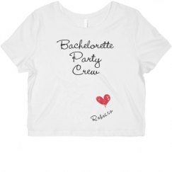 Ladies Slim Fit Crop Top Tee