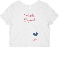 Ladies Slim Fit Crop Top Tee