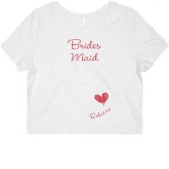 Ladies Slim Fit Crop Top Tee