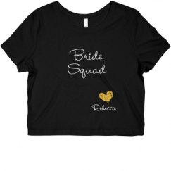 Ladies Slim Fit Crop Top Tee