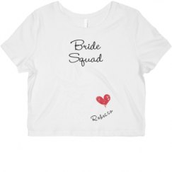 Ladies Slim Fit Crop Top Tee