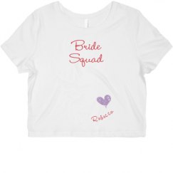 Ladies Slim Fit Crop Top Tee