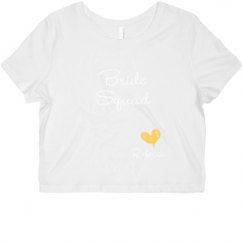 Ladies Slim Fit Crop Top Tee