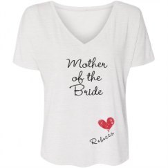 Ladies Flowy Slouchy V-Neck Tee