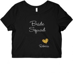 Ladies Slim Fit Crop Top Tee