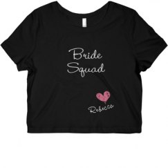 Ladies Slim Fit Crop Top Tee