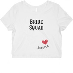 Ladies Slim Fit Crop Top Tee