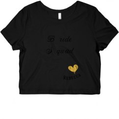 Ladies Slim Fit Crop Top Tee