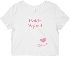 Ladies Slim Fit Crop Top Tee