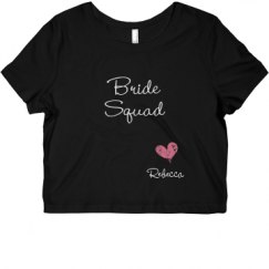 Ladies Slim Fit Crop Top Tee