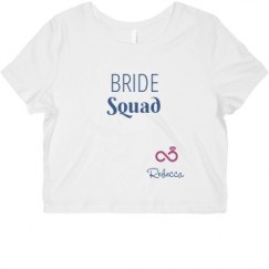 Ladies Slim Fit Crop Top Tee