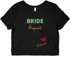 Ladies Slim Fit Crop Top Tee