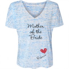 Ladies Flowy Slouchy V-Neck Tee