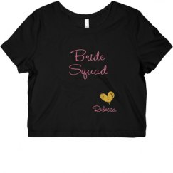 Ladies Slim Fit Crop Top Tee