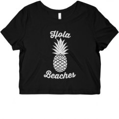 Ladies Slim Fit Crop Top Tee