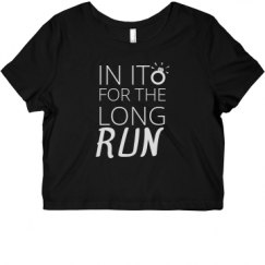 Ladies Slim Fit Crop Top Tee