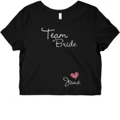 Ladies Slim Fit Crop Top Tee