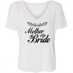 Ladies Flowy Slouchy V-Neck Tee