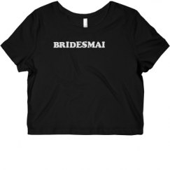 Ladies Slim Fit Crop Top Tee