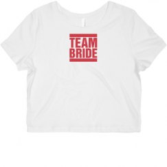 Ladies Slim Fit Crop Top Tee