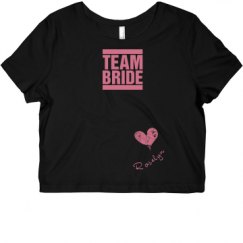 Ladies Slim Fit Crop Top Tee