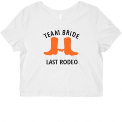 Ladies Slim Fit Crop Top Tee