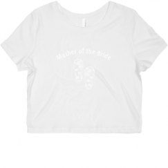 Ladies Slim Fit Crop Top Tee