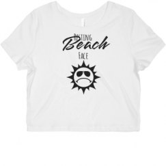 Ladies Slim Fit Crop Top Tee