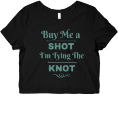 Ladies Slim Fit Crop Top Tee