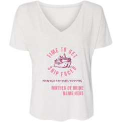 Ladies Flowy Slouchy V-Neck Tee